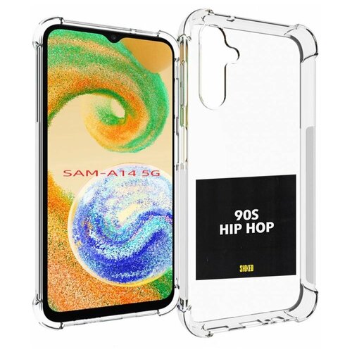 чехол mypads eazy e 90s hip hop для tcl 20 5g задняя панель накладка бампер Чехол MyPads Eazy-E 90S Hip Hop для Samsung Galaxy A14 4G/ 5G задняя-панель-накладка-бампер