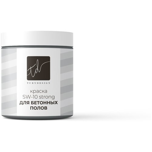 Краска для пола высокопрочная Turydesign цвет: Белый, 500 мл