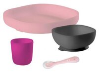 Комплект посуды Beaba Meal Set pink