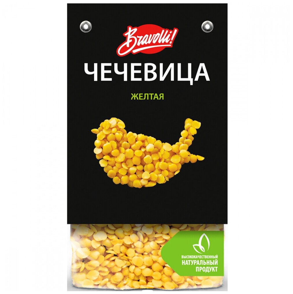 Чечевица Bravolli! желтая, 350 г - фото №12