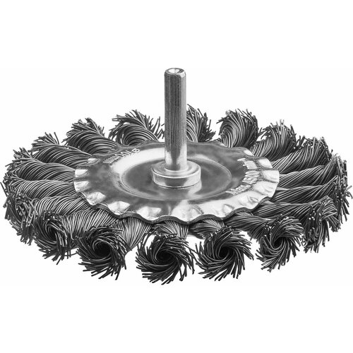 MIRAX 100/6 мм, жгутированная стальная проволока, 0.5 мм, Щетка дисковая (35146-100)