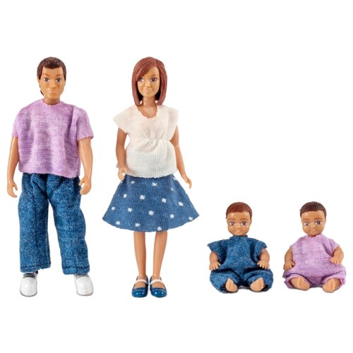 фото Куклы для домика Lundby Семья с двумя малышами, 60806300