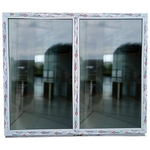 Пластиковые Окна 1300(в) х 1540(ш) Новые готовые Brusbox, глухие