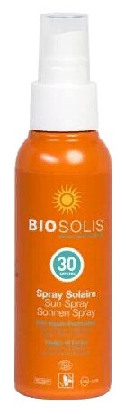 BioSolis Натуральный солнцезащитный спрей SPF 30 100 мл