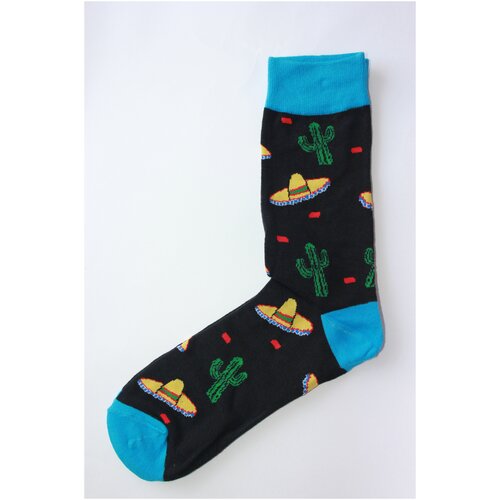 Носки Frida, размер 36-44, синий, черный носки унисекс яркий пицца динозавр пончики авокадо тукан киви коровки футбол уточка грибы космос 36 44 рр