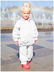 Непромокаемый детский костюм - дождевик без подкладки (на молнии), 110 размер