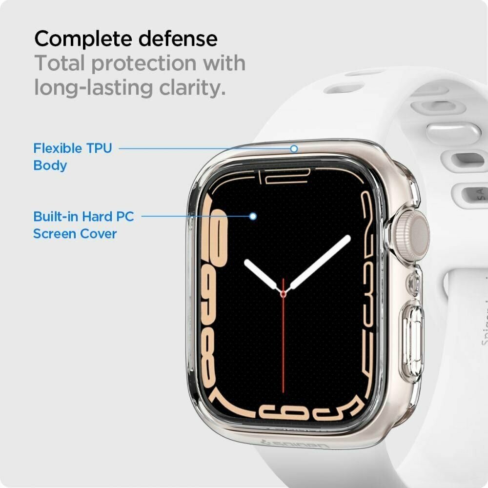 Чехол для экрана Spigen Ultra Hybrid для Apple Watch 7 41 ACS04188 прозрачный