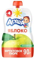 Пюре Агуша яблоко (с 4 месяцев) 90 г, 1 шт