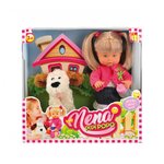 Кукла Dimian Bambolina Нена с собачкой, 36 см, BD385 - изображение