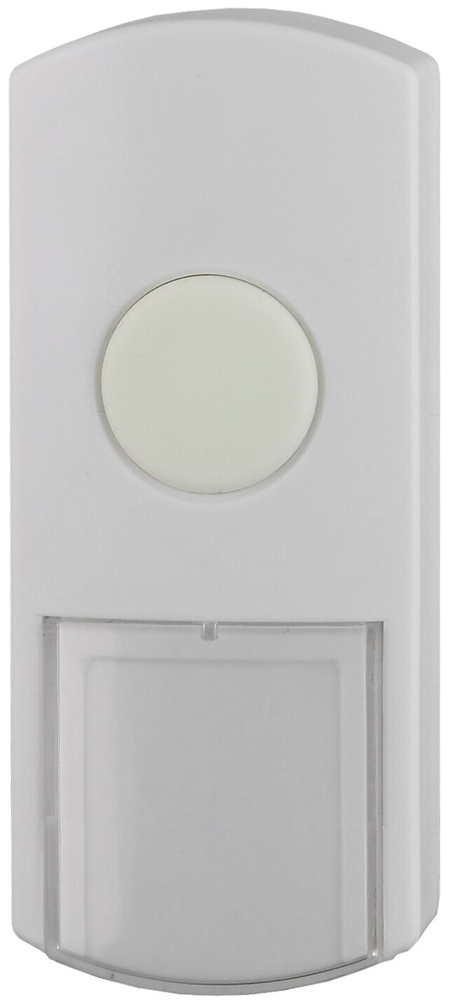 Кнопка дверного звонка ЭРА D1 проводного, белая арт. C0039669 (1 шт.)