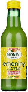 Сок cицилийского лимона MONINI Lemoniny Sicilian Lemon Juice 100 % (без консервантов), 240 мл