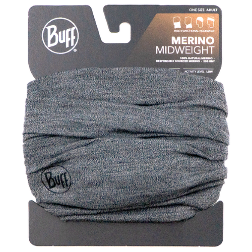 Бандана Buff Merino Midweight Melange Light Grey (US:one size)