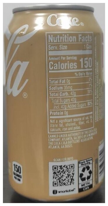 Газированный напиток Coca-Cola Vanilla (США) 0.355 л ж/б упаковка 12 штук - фотография № 4