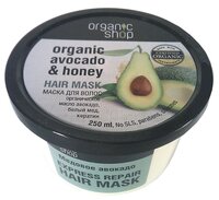 Organic Shop Маска для волос Express восстановление «Медовое авокадо» 250 мл