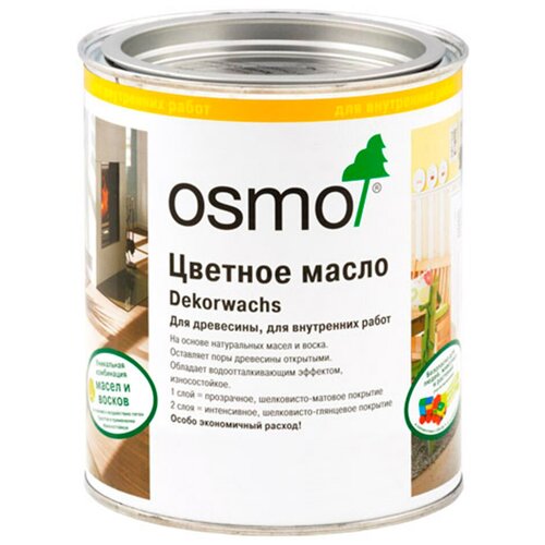 Масло OSMO Dekorwachs Intensive, 3186 белый матовый, 0.75 л