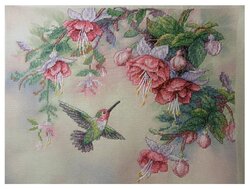 Dimensions Набор для вышивания крестиком Hummingbird and Fuchsias (Колибри и фуксии) 36 х 30 см (13139)
