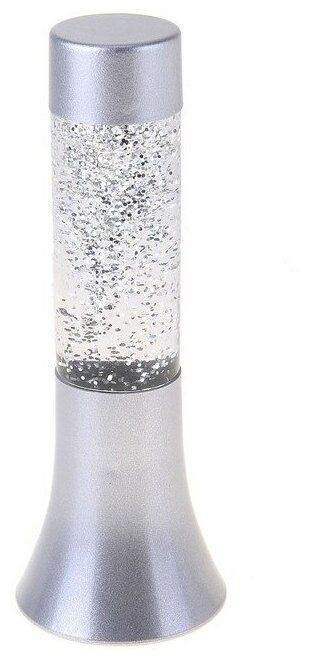 Светильник "Блеск цилиндра" LED от батареек 3хLR44 серебро 18 см - фотография № 1