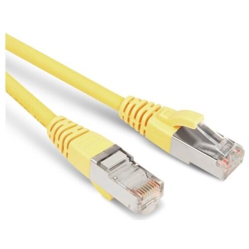 Hyperline PC-LPM-STP-RJ45-RJ45-C5e-1.5M-LSZH-YL Патч-корд F ­UTP, экранированный, Cat.5е, LSZH, 1.5 м, желтый кабель витая пара патч корд hyperline pc lpm stp rj45 rj45 c5e 5m lszh yl 5 0m