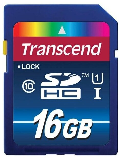 Карта памяти SDHC 16Gb Transcend Class10 UHS-I