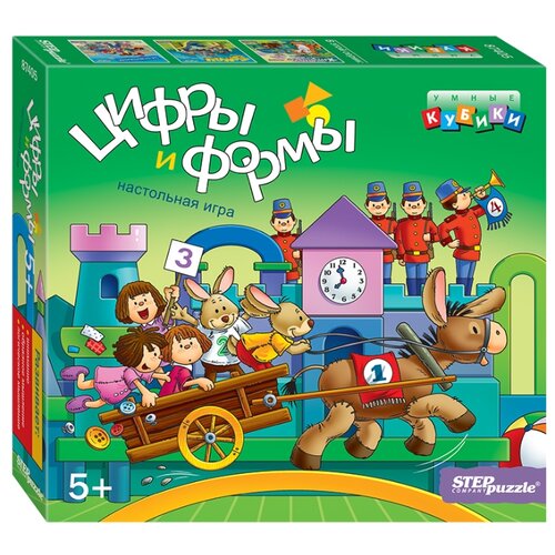 фото Развивающая игра Step puzzle Умные кубики. Цифры и формы