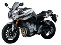 Мотоцикл Autotime (Autogrand) Yamaha FZ-1 (10064) 1:18 12 см серебристый/черный