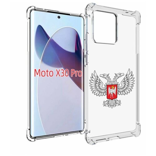 Чехол MyPads герб-ДНР-донецкая-народная-республика для Motorola Moto X30 Pro задняя-панель-накладка-бампер