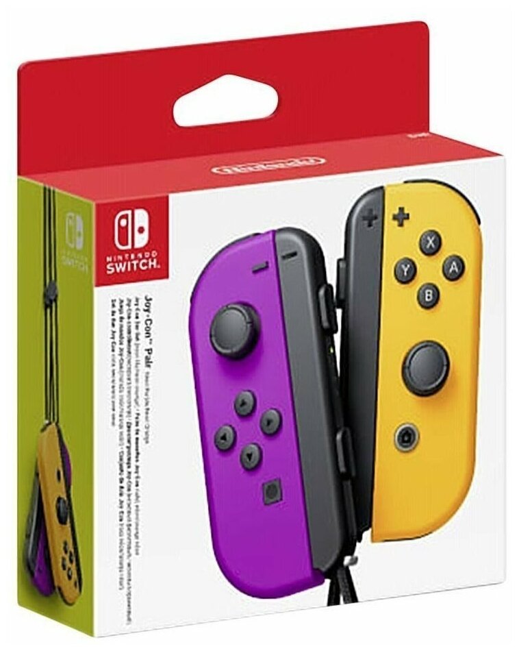 Геймпад Joy-Con Nintendo Switch (Неоновый Фиолетовый/Неоновый Оранжевый)