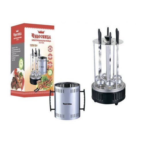 Электрошашлычница Чудесница ЭШ-1006 цвет серебристый 611100₽