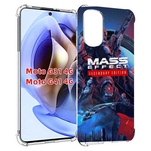 Чехол MyPads Mass Effect Legendary Edition для Motorola Moto G31 4G / G41 4G задняя-панель-накладка-бампер mass effect legendary edition ps4