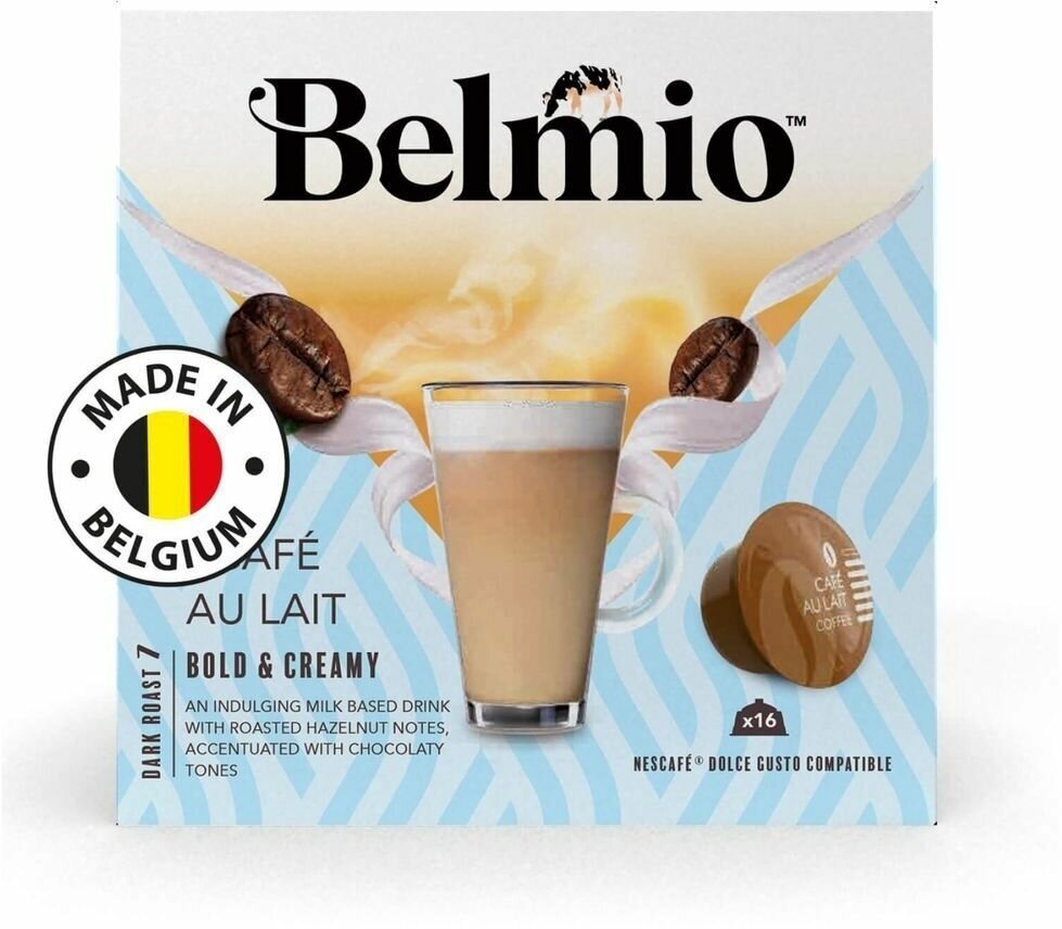 Кофе в капсулах Belmio Cafe au Lait для Dolce Gusto 4 упаковки 64 капсулы - фотография № 3
