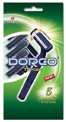 Дорко / Dorco TD702 - Одноразовые станки для бритья с плавающей головкой 5 шт