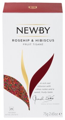 Чай красный Newby Rosehip & Hibiscus в пакетиках