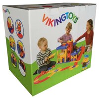 Viking Toys Гараж большой с лестницей 5502 красный/желтый/голубой