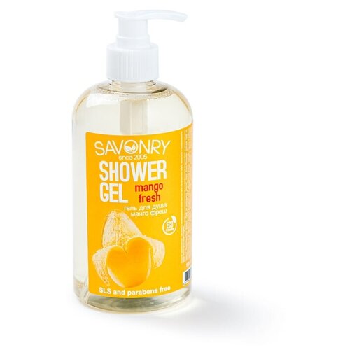 Гель для душа с ароматом манго, 500 мл | Savonry Shower Gel Mango Fresh