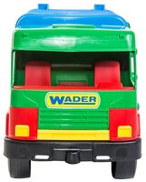 Мусоровоз Wader Middle truck (39224) синий/желтый/зеленый