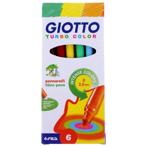 фото GIOTTO Набор фломастеров Turbo Color, 6 шт. (415000)