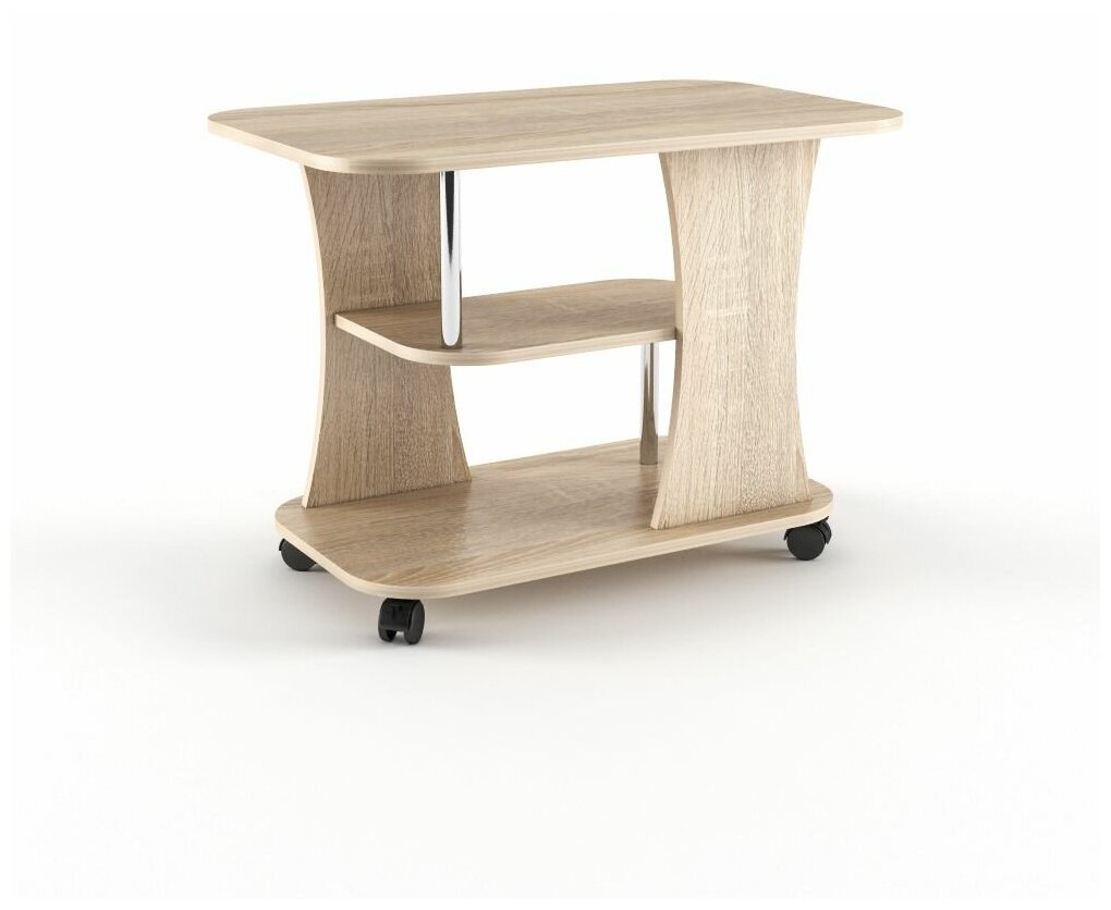 Журнальный столик СЖ Тип 2, Дуб Сонома, кофейный, чайный, столик для ноутбука, стол