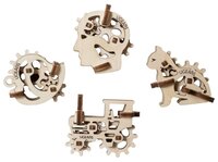 Сборная модель UGEARS Трибики (4 шт.)