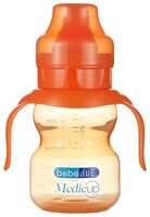 Чашка-непроливайка Bebe Due Medic, 220 мл оранжевый