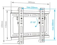 Кронштейн на стену Arm Media STEEL-6 черный