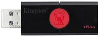 Флешка Kingston DataTraveler 106 16GB черный/красный