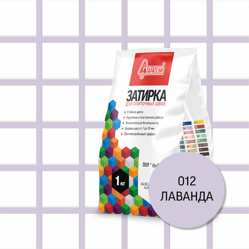 фото Затирка старатели затирка цементная для швов, 1 кг, лавандовый