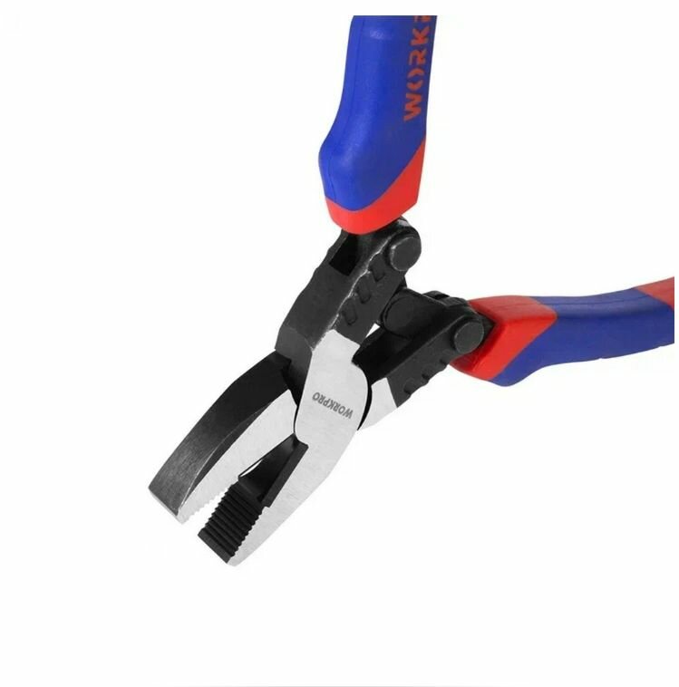 Пассатижи силовые шарнирные WORKPRO 200 мм — фото 1
