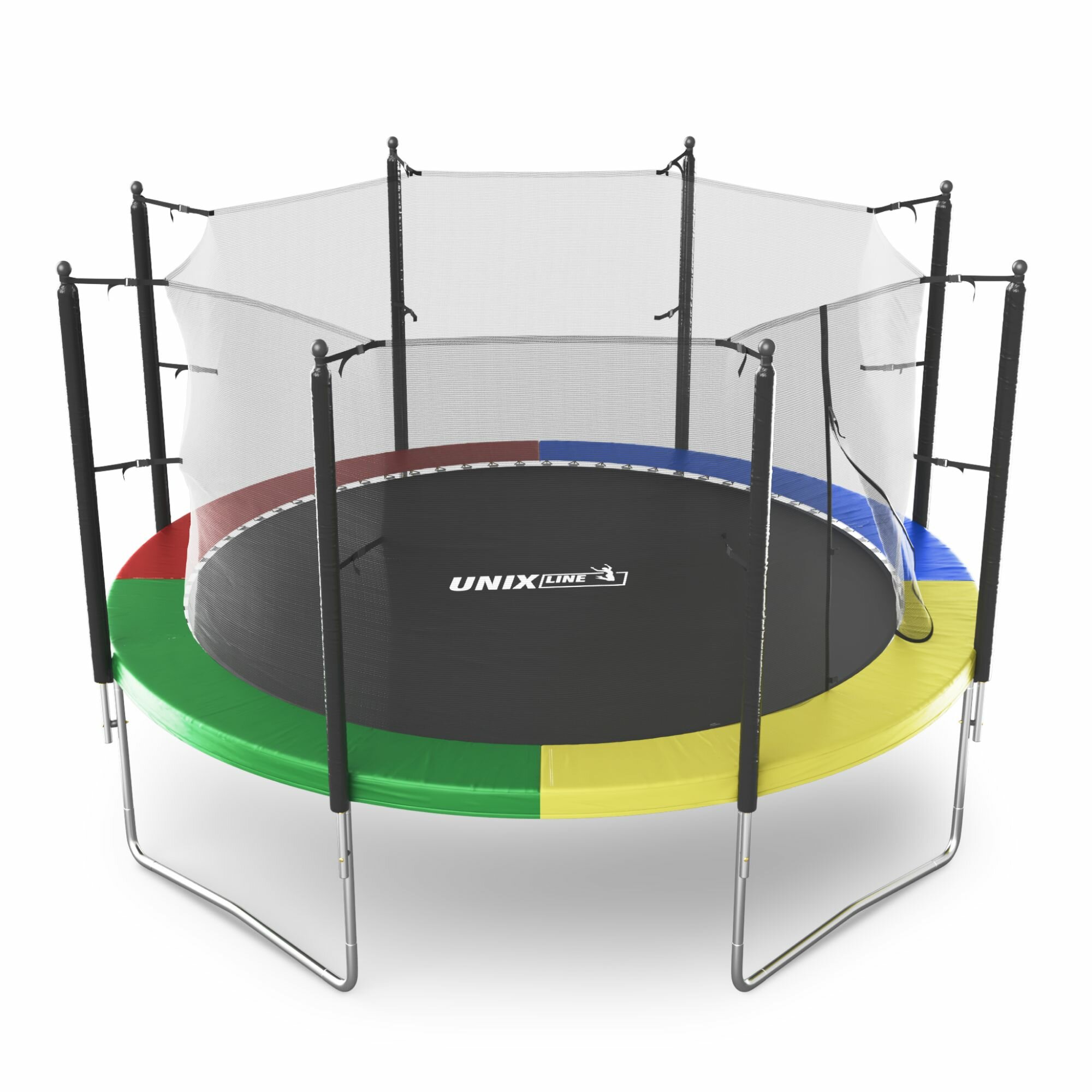 Батут UNIX line Simple 12 ft Color с внутренней сеткой TRSI12INC