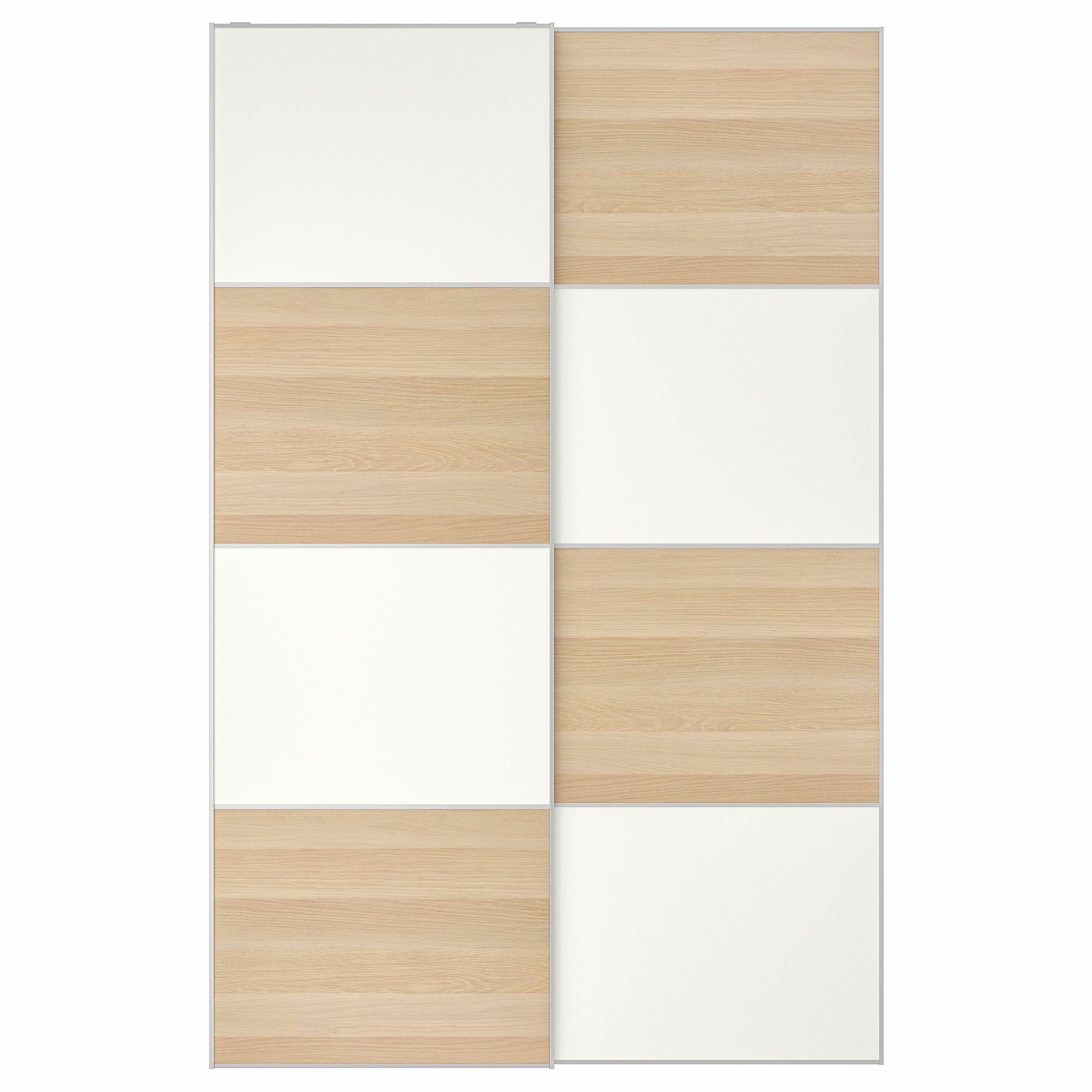Панель д/рамы раздв дв IKEA MEHAMN мехамн 4 шт. 75x236 белый