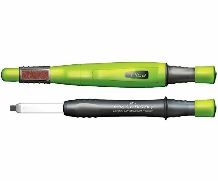 Карандаш строительный, PICA-MARKER 6060 BIG Dry, плоский широкий грифель 5мм