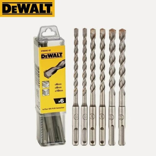 Изображение товара Набор сверл DeWALT DT60302-QZ SDS-plus 6 штук, 6-10 мм