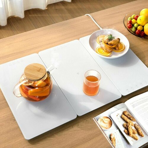 Складная изоляционная плита Xiaomi, рис, овощи, графен, быстрый нагрев, независимый контроль температуры, кухонная техника