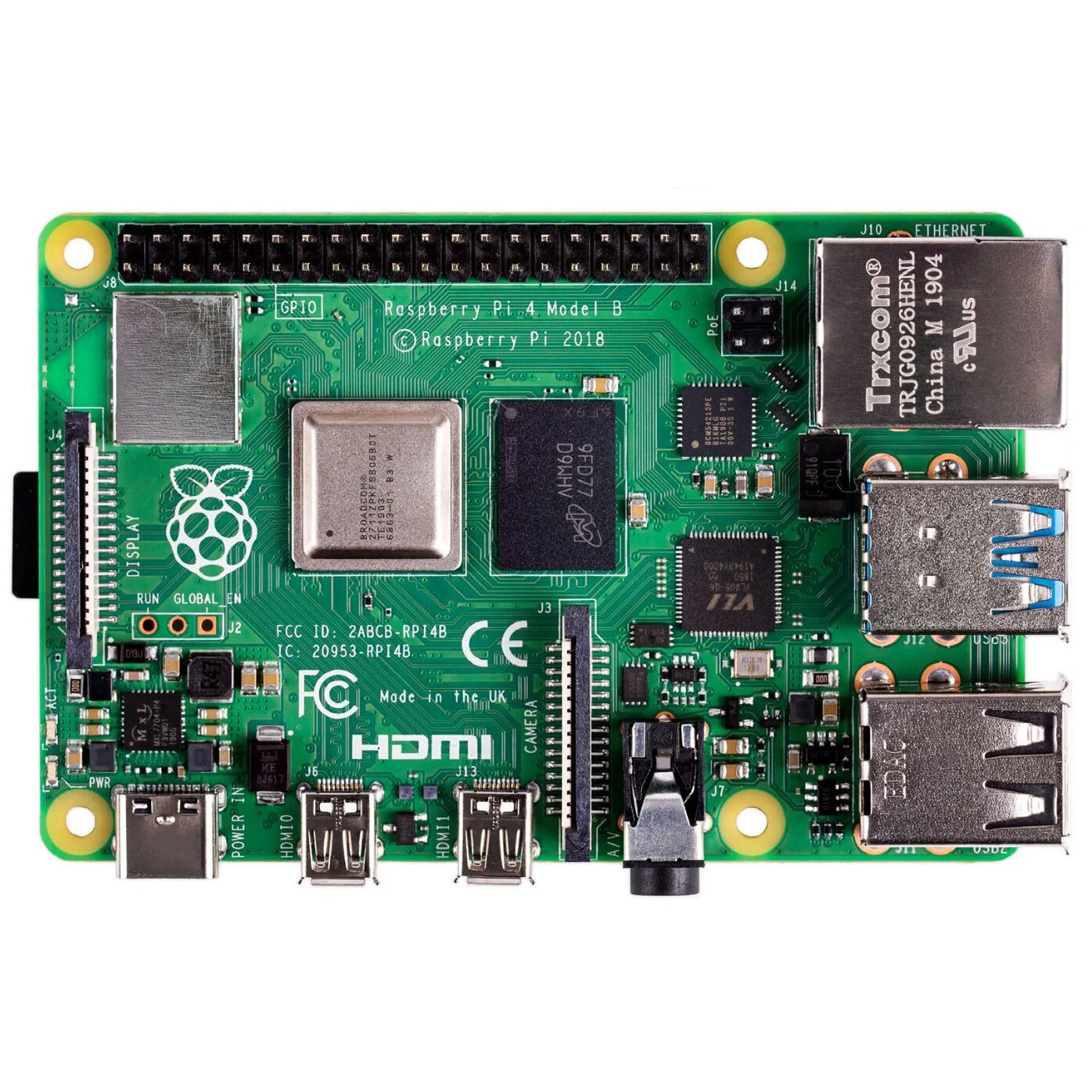 Микрокомпьютер Raspberry Pi Pi 4 Model B 4GB