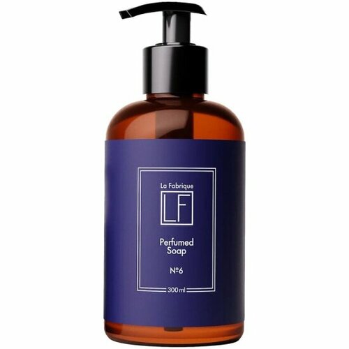 Парфюмированное мыло для рук и тела LA Fabrique Черная амбра и слива, 300 мл